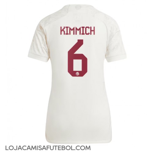 Camisa de Futebol Bayern Munich Joshua Kimmich #6 Equipamento Alternativo Mulheres 2023-24 Manga Curta